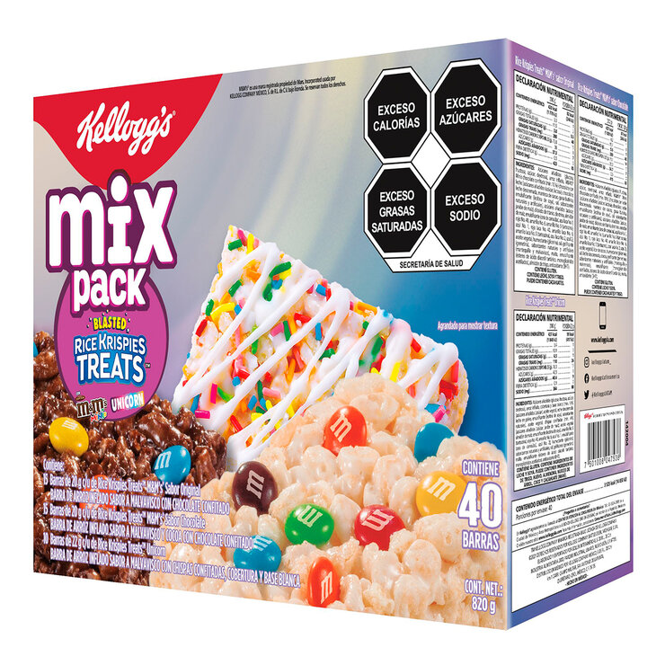 Kellogg's Barras de Arroz Inflado Rice Krispies Surtido 40 pzas — Imagen 3 de 3