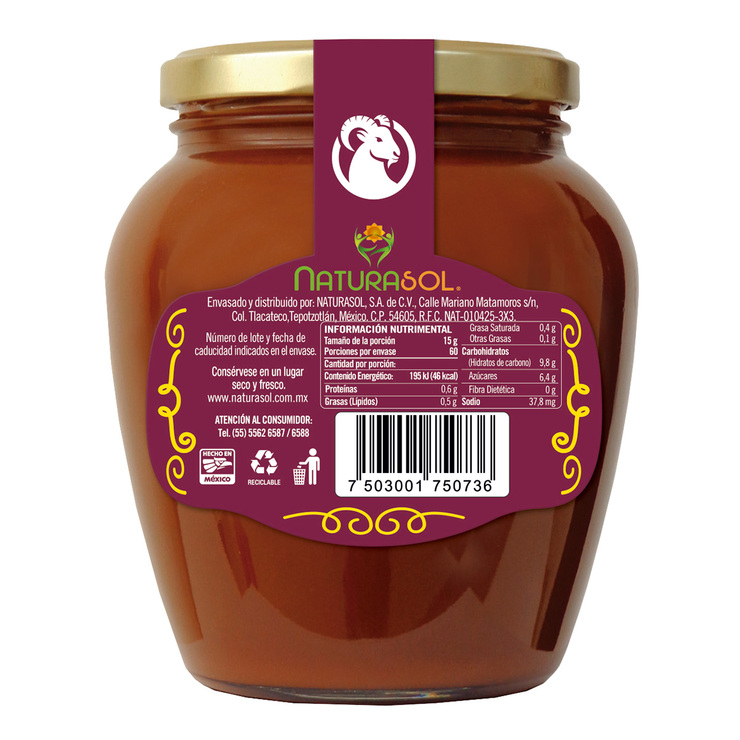NaturaSol Cajeta Artesanal Quemada 900 g — Imagen 3 de 3