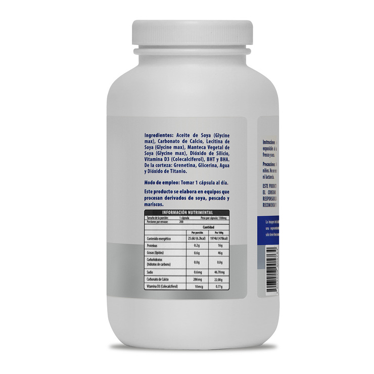 Naturagel Calcio + Vitamina D3 200 Cápsulas — Imagen 2 de 3