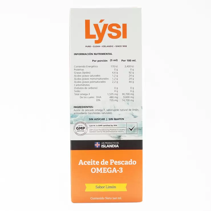 LYSI Aceite de Pescado Omega 3 Sabor Limón — Imagen 2 de 4