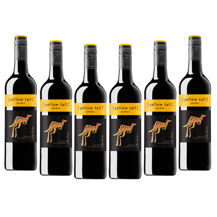 Vino Tinto Yellow Tail Shiraz 6/750ml