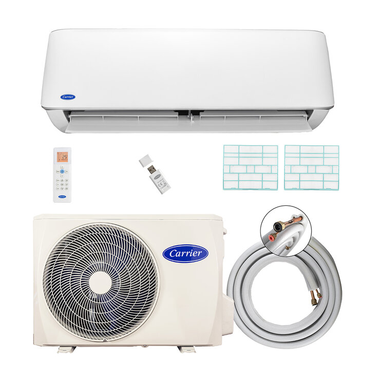 Carrier, Aire Acondicionado Minisplit Inverter, Enfriamiento y Calefacción, 12,000 BTU, 220V, con Wi-Fi — Imagen 3 de 3