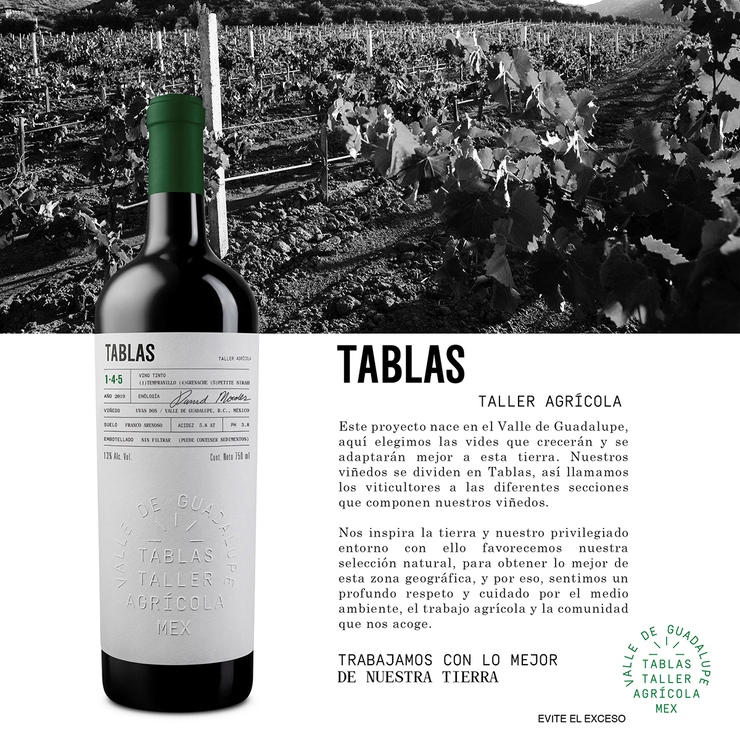 Vino Tinto Tablas 750 ml — Imagen 3 de 4