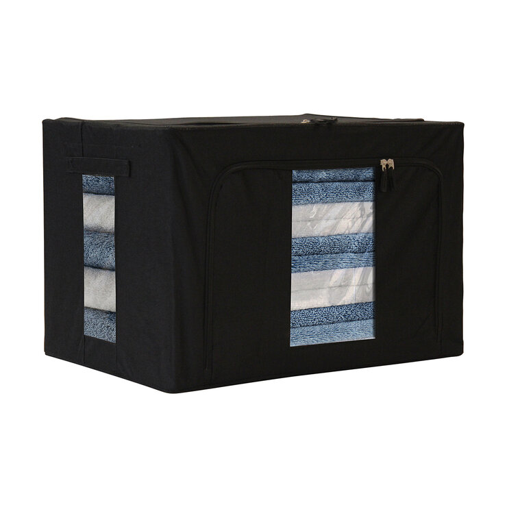 AG Box, Set de 2 Cajas Flexibles de Almacenamiento Negras — Imagen 4 de 4