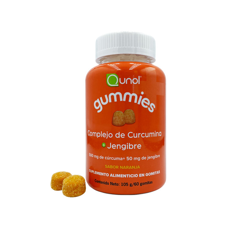 Qunol Complejo de Curcumina y Jengibre 60 Gomitas — Imagen 3 de 3