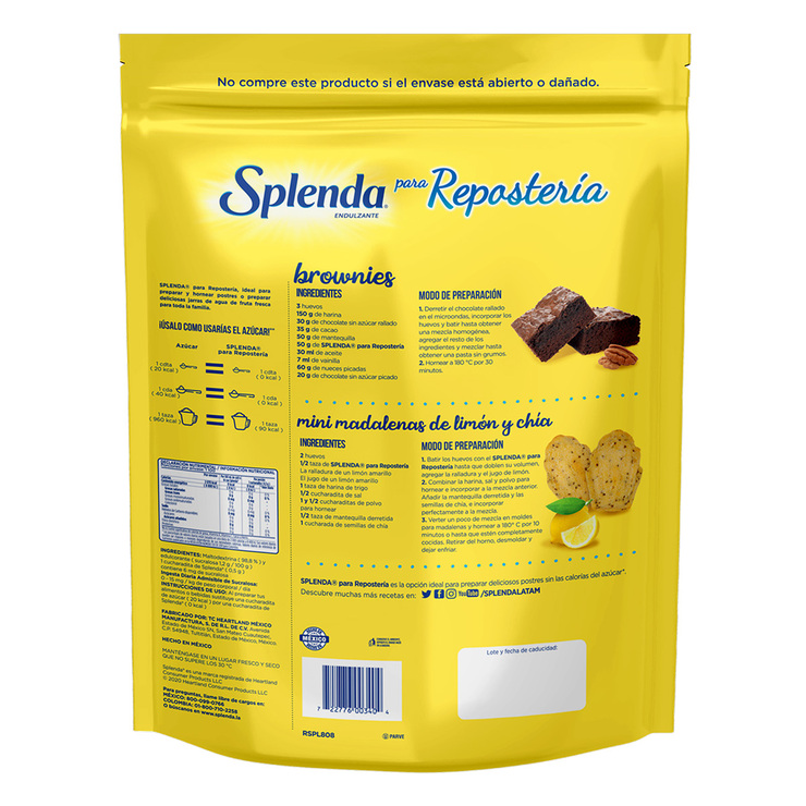 Splenda Endulzante Granular 550 g — Imagen 2 de 4