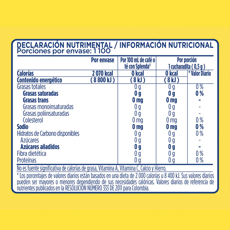 Splenda Endulzante Granular 550 g — Imagen 4 de 4