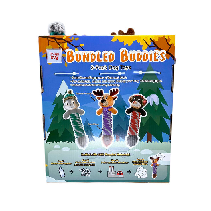 Think Dog Juguete para Perro Bundled Buddies 3 pzas — Imagen 3 de 4