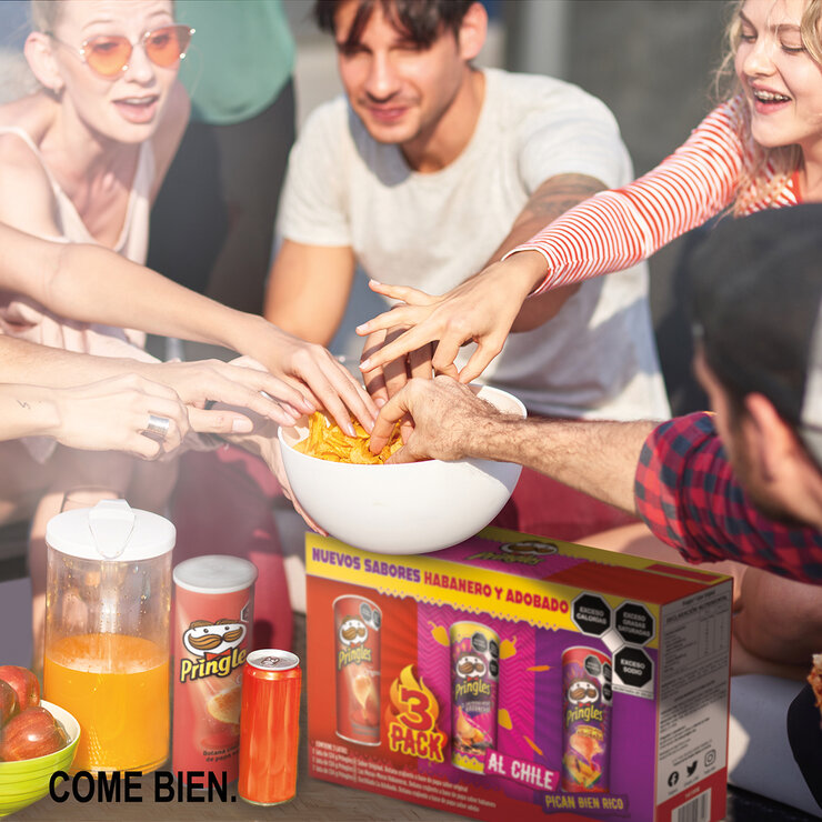 Pringles Papas Surtidas 3 pzas de 124 g — Imagen 3 de 3