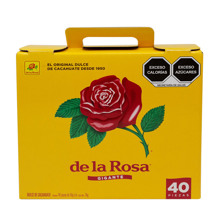 De La Rosa Mazapán Dulce de Cacahuate 40 pzas de 28 g — Imagen 1 de 4