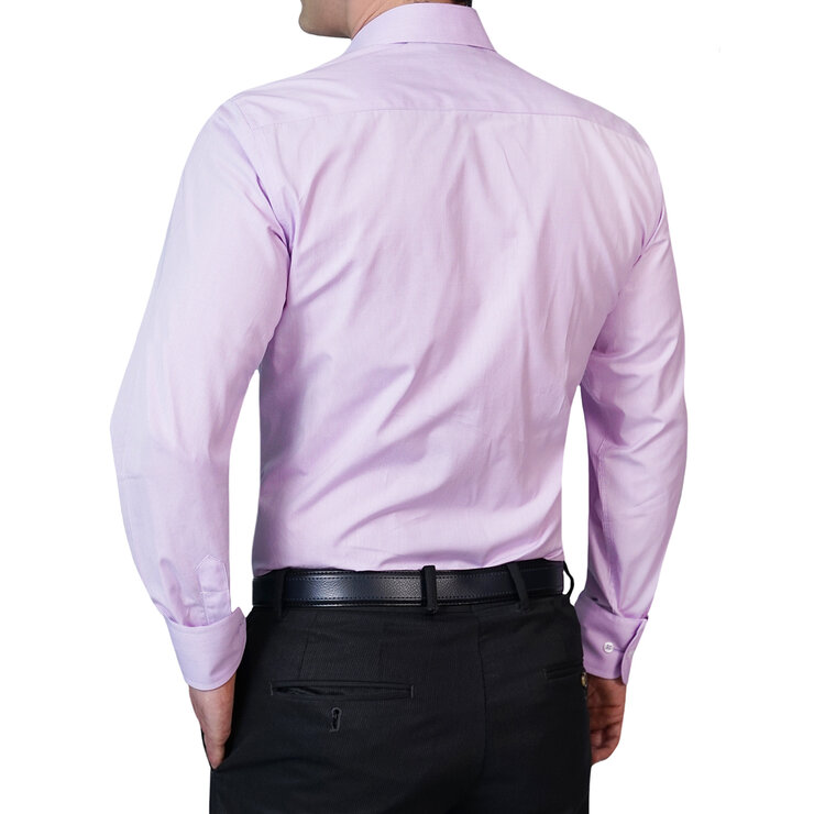 Emporio Colombo Camisa Caballero, Corte Slim/Reg, Mascotita Lila V — Imagen 2 de 3