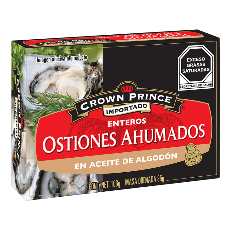 Crown Prince Ostiones Ahumados 6 piezas de 106 g  — Imagen 2 de 4