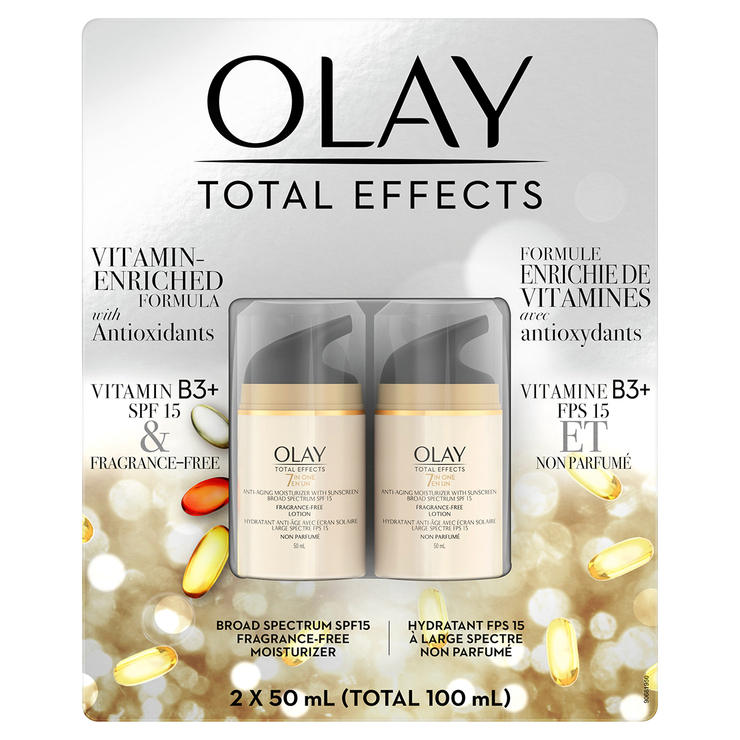 Olay Total Effects Crema Facial Anti-Edad 2 pzas de 50 ml — Imagen 1 de 2
