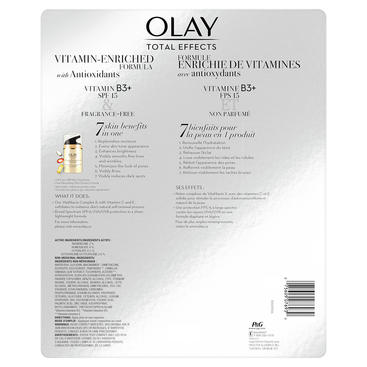 Olay Total Effects Crema Facial Anti-Edad 2 pzas de 50 ml — Imagen 2 de 2