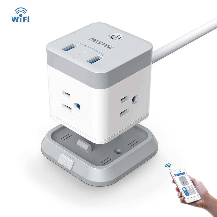 Bestek Supresor de Picos con  Wi-Fi y Alimentación USB — Imagen 1 de 3