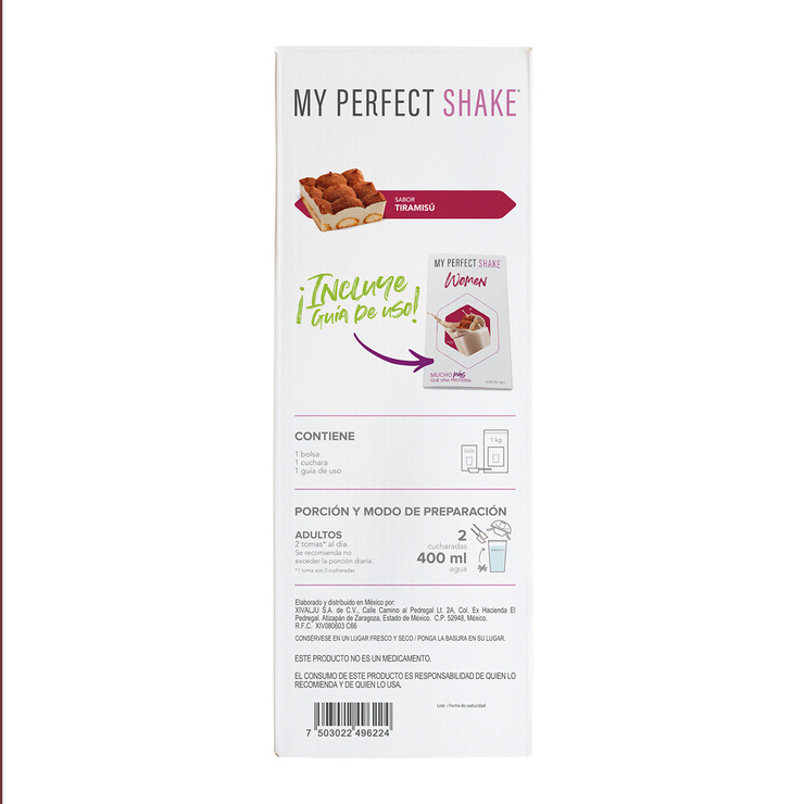 Bebida en Polvo Sabor Tiramisu, My Perfect Shake, 2kg — Imagen 3 de 4