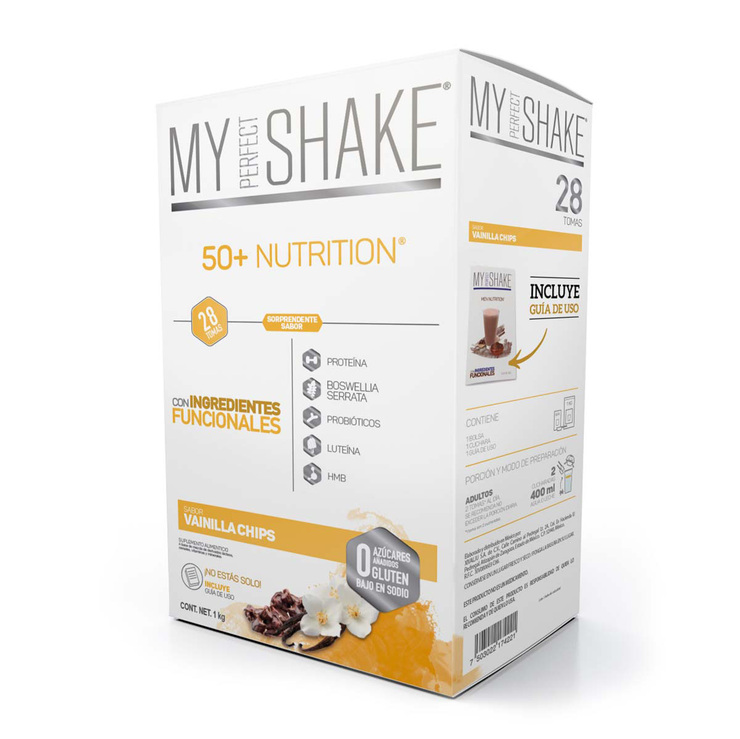 Bebida en Polvo Sabor Vainilla Chips, My Perfect Shake 50+, 2kg — Imagen 4 de 4