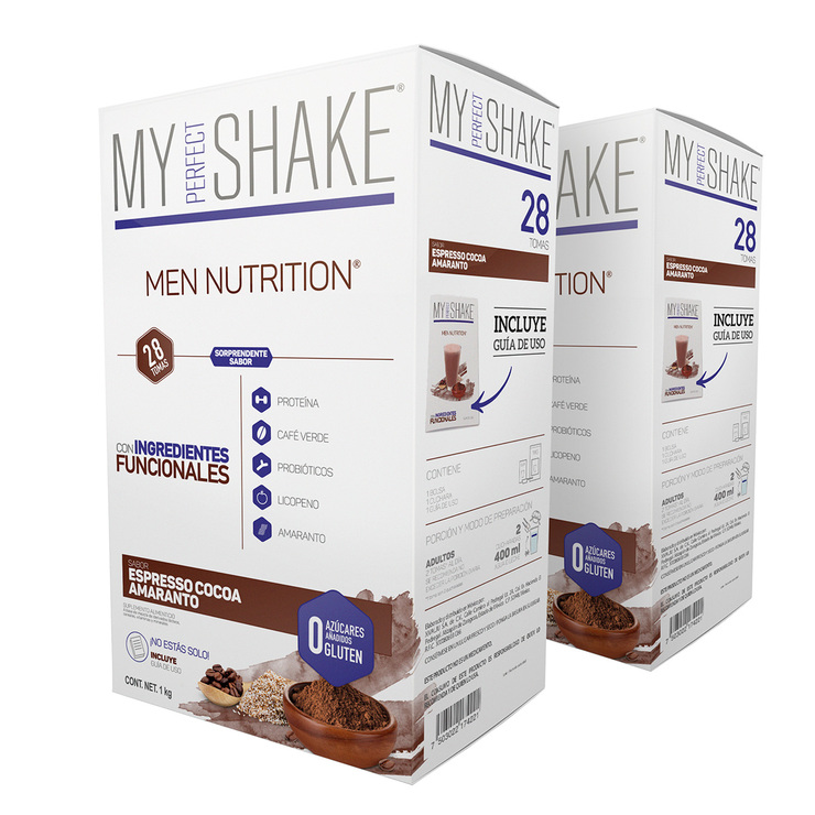 My Perfect Shake Men Bebida en Polvo Sabor Expresso Cocoa 2kg