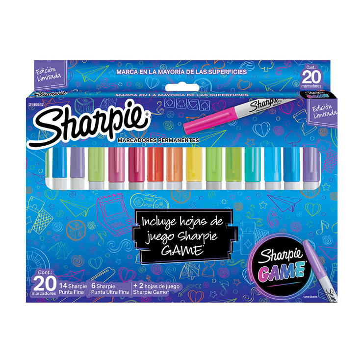 Sharpie Marcadores Permanentes 20 Piezas — Imagen 1 de 4