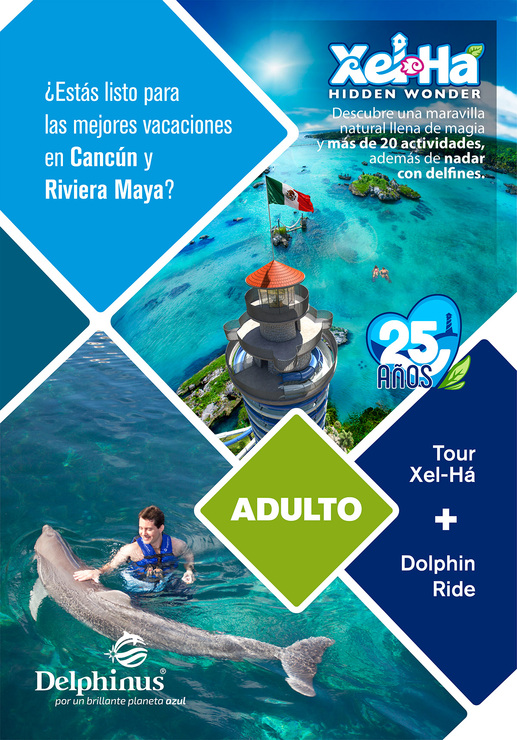 Tour Paquete Adulto - Xel-Há + Nado con Delfines  — Imagen 1 de 4