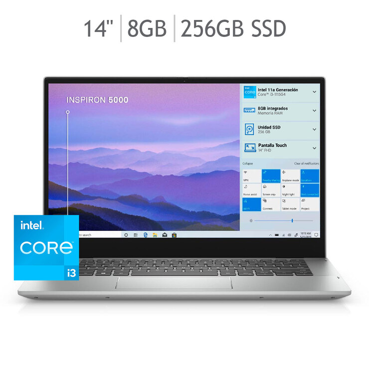 Dell Inspiron 2 en 1 Laptop 14" Intel® Core™ i3-1115G4 8GB 256GB SSD — Imagen 1 de 4