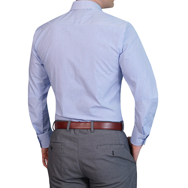 Emporio Colombo, Camisa Vestir Caballero, Corte Slim y/o Regular, Rayas Rey — Imagen 3 de 3
