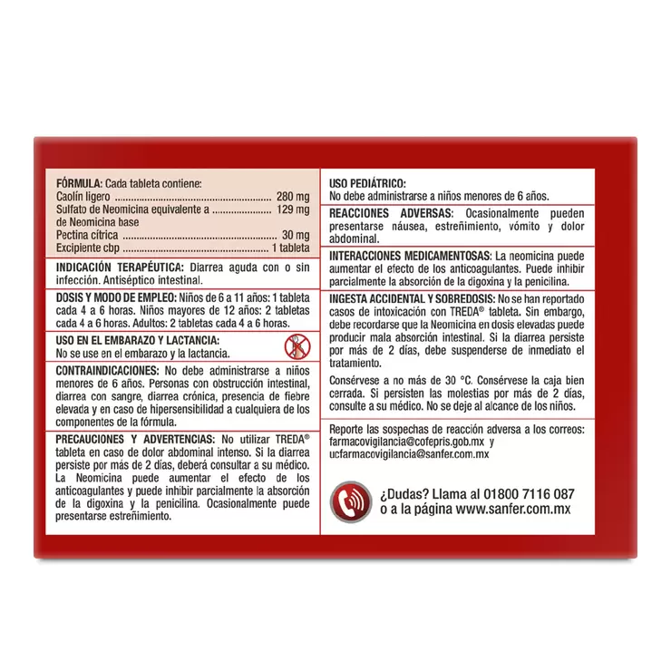 Treda 129/280/30mg 20 Tabletas 2pk — Imagen 3 de 3
