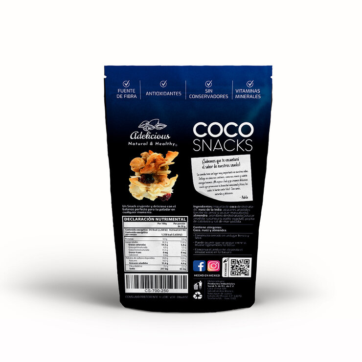 Adelicious Enjambres de Coco, Nueces y Arándano 250 g — Imagen 2 de 4