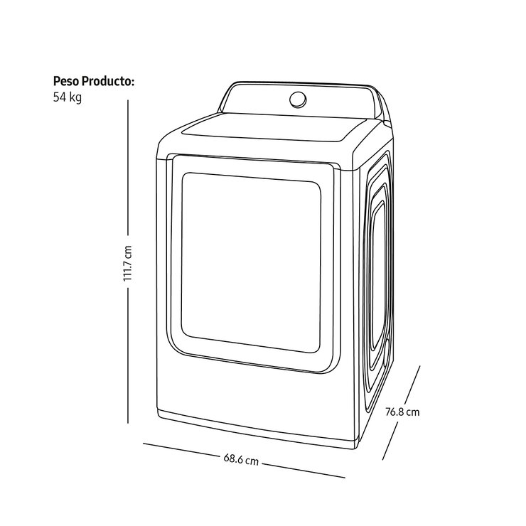 Secadora de gas 24Kg Samsung — Imagen 4 de 4