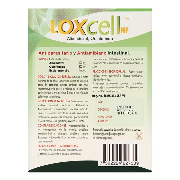Loxcell NF 3 pzas con 1 Tableta  — Imagen 2 de 2