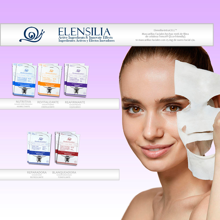 Elensilia Mascarillas Faciales 10 pzas — Imagen 2 de 4