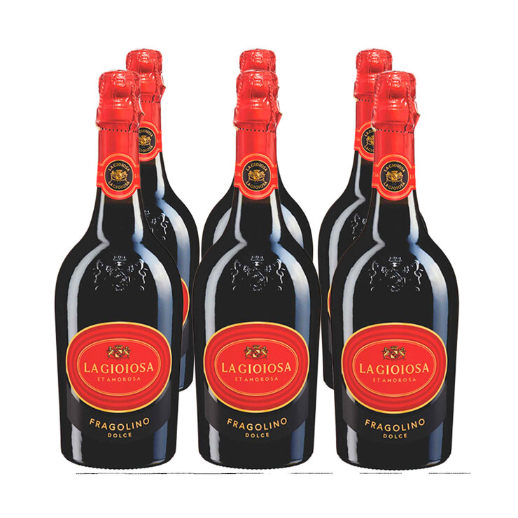 Vino Espumoso La Gioiosa Fragolino 6 pzas 750ml — Imagen 1 de 3