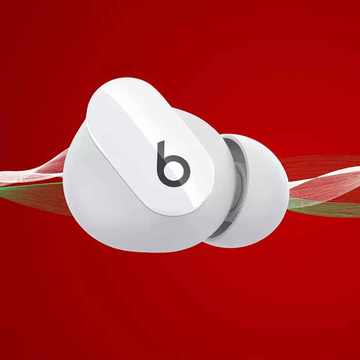Beats Studio Buds Blancos, audífonos inalámbricos con cancelación de ruido — Imagen 3 de 4