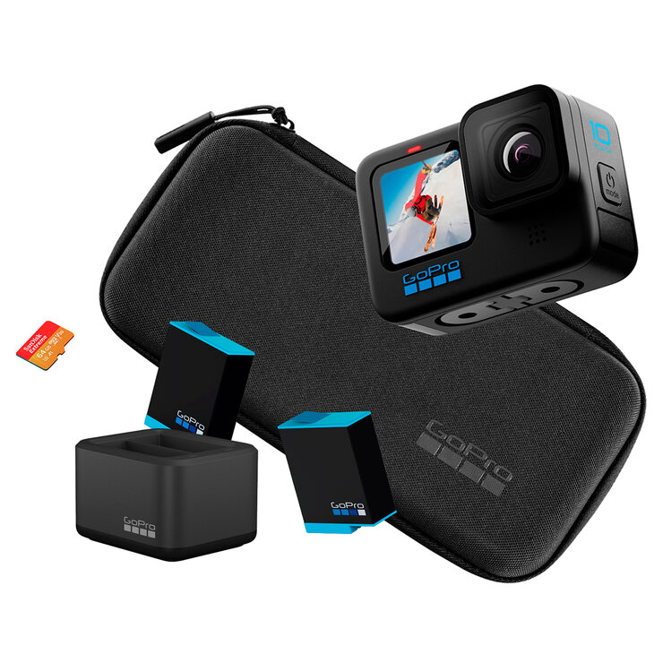 GoPro Hero 10 Black Bundle Cámara de acción digital + Accesorios — Imagen 1 de 4