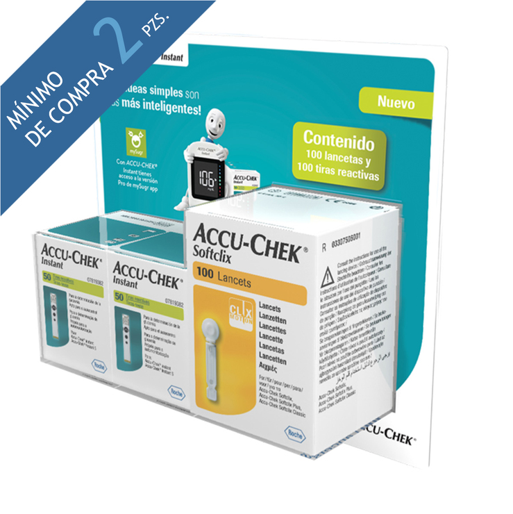 Accu-Chek Instant 100 Tiras + 100 Lancetas