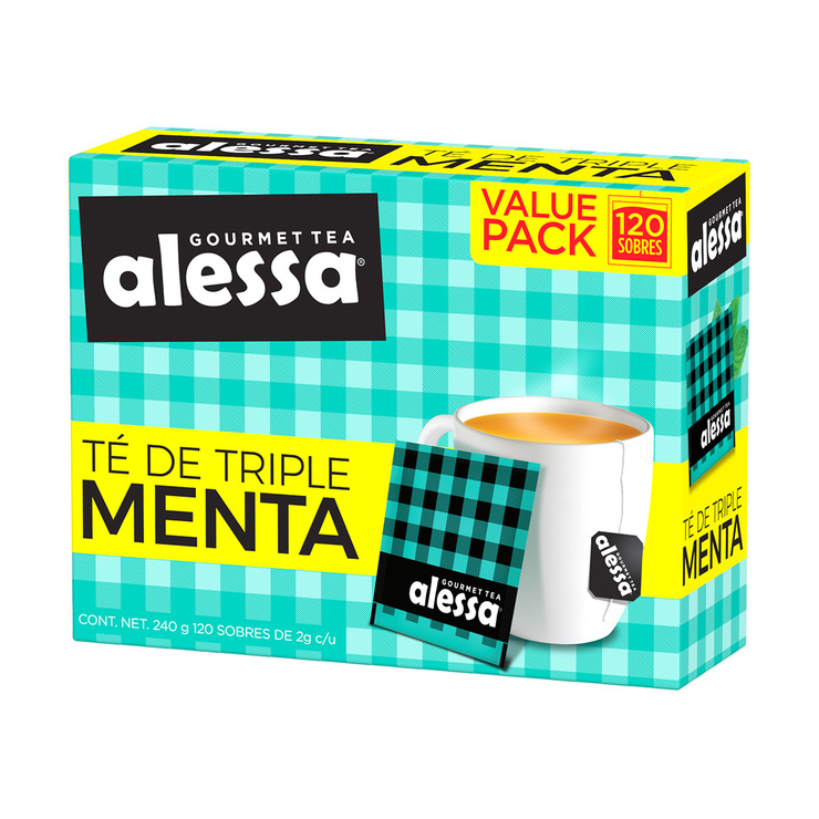 Alessa Té de Triple Menta 120 sobres — Imagen 1 de 2