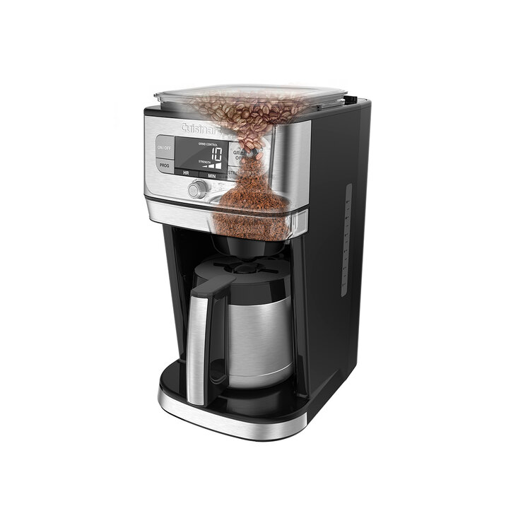 Cuisinart, Cafetera con molino para 10 tazas con jarra de acero — Imagen 1 de 4