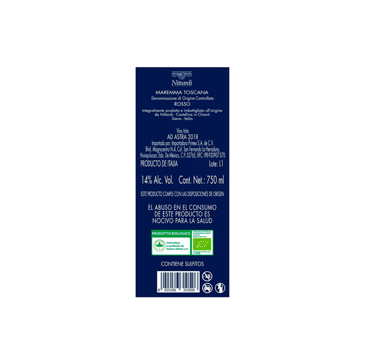 Vino Tinto Nittardi Ad Astra 2018 750ml — Imagen 2 de 3