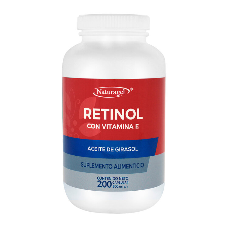 Naturagel Retinol con Vitamina E 200 cápsulas — Imagen 1 de 4