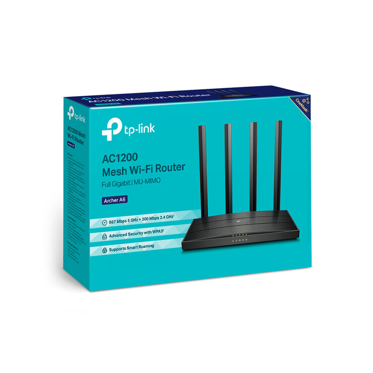 Archer C6 Router TP-Link  Wi-Fi AC1200 Doble Banda — Imagen 4 de 4