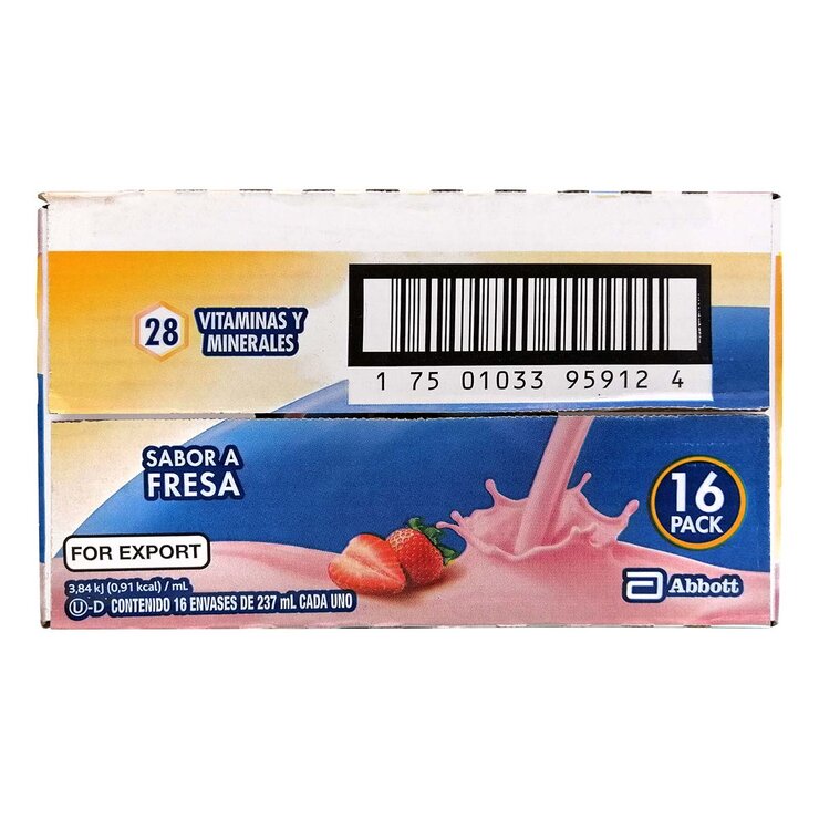 Glucerna Sabor Fresa Caja de 16 Envases de 237ml c/u — Imagen 4 de 4