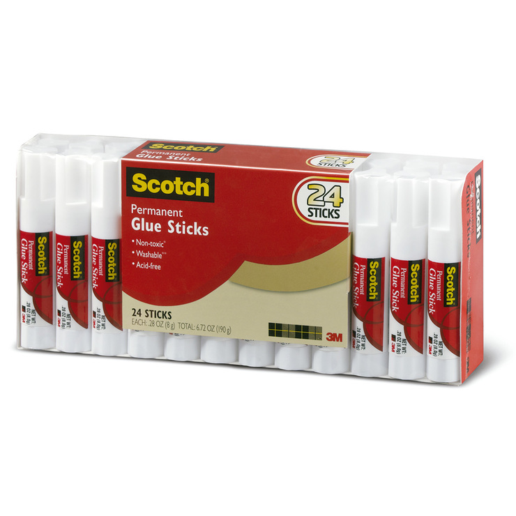 Scotch Lápiz Adhesivo Transparente 24 Piezas — Imagen 1 de 2