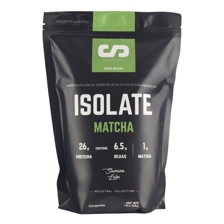 Proteína en Polvo con Té Matcha, Isolate, 500g. — Imagen 1 de 2