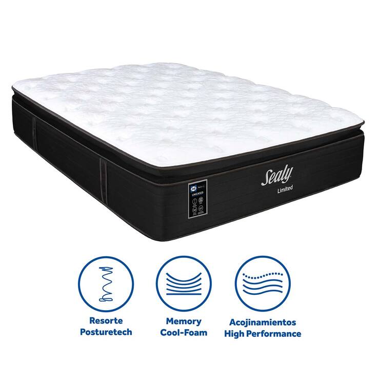 Sealy, Limited, colchón y box, queen size — Imagen 2 de 4