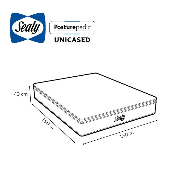 Sealy, Limited, colchón y box, queen size — Imagen 4 de 4
