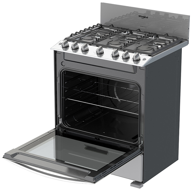 Estufa Whirlpool de 30" con respaldo, 6 quemadores — Imagen 2 de 4