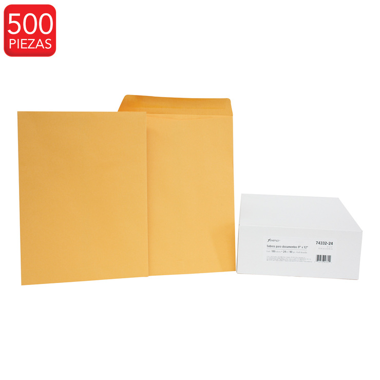 Ampad sobre bolsa carta amarillo cierre engomado