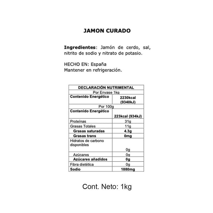 Villar Mini Jamón Serrano  de 1 kg  — Imagen 3 de 3