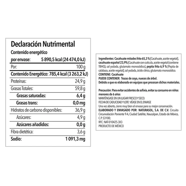 Nature Sun Botana Mix 750 g — Imagen 4 de 4