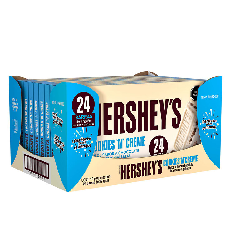 Hershey's Cookies N' Creme 24 pzas de 27 g — Imagen 2 de 2